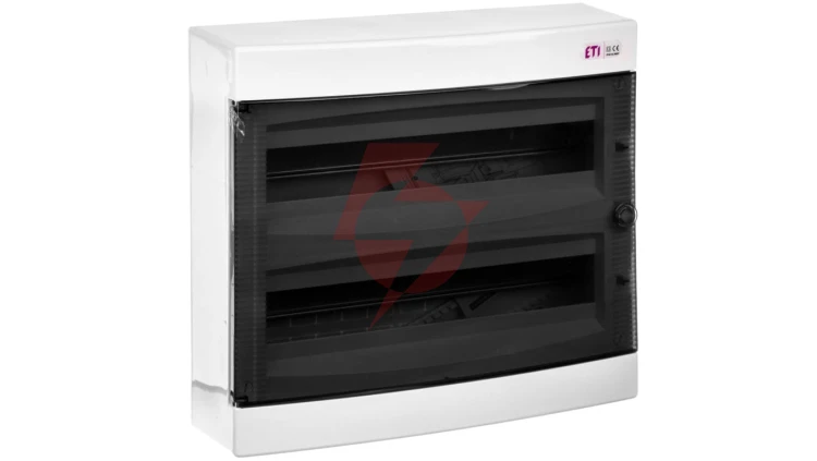 Rozdzielnica modułowa 2x18 natynkowa drzwi dymne / IP 40 400V AC / ECT 2X18PT-s 001101085