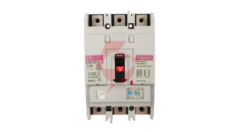 Wyłącznik kompaktowy 3P 250A 25kA /wyzwalacz termo-magnetyczny/ EB2 250/3L 004671073