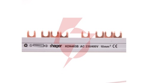 Szyna łączeniowa 4P 63A 10mm2 widełkowa (56mod.) KDN463B
