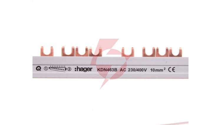 Szyna łączeniowa 4P 63A 10mm2 widełkowa (56mod.) KDN463B