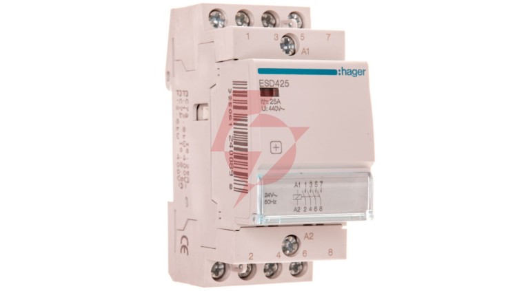 Stycznik modułowy 25A 4Z 0R 24V AC ESD425
