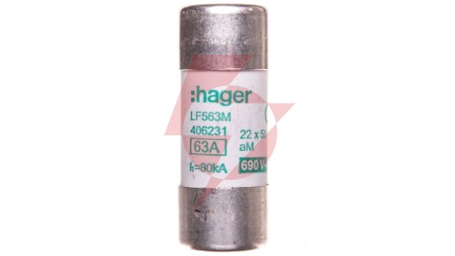 Bezpiecznik cylindryczny 22x58 aM 63A LF563M