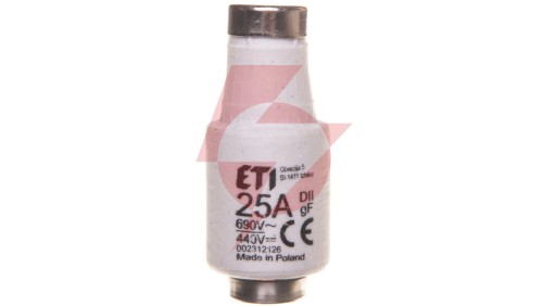 Wkładka bezpiecznikowa 25A DII gF / BiWts 690V AC/440V DC E27 002312126 /5szt./