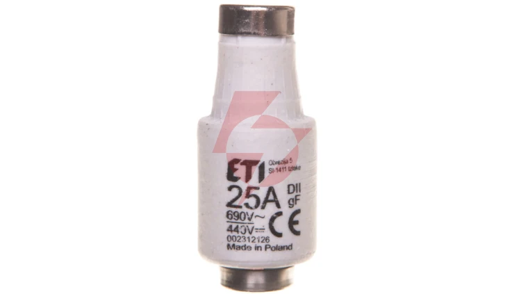 Wkładka bezpiecznikowa 25A DII gF / BiWts 690V AC/440V DC E27 002312126 /5szt./