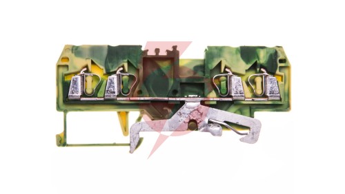 Złączka szynowa 4-przewodowa 2,5mm2 żółto-zielona 280-837