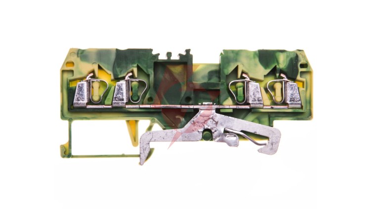 Złączka szynowa 4-przewodowa 2,5mm2 żółto-zielona 280-837