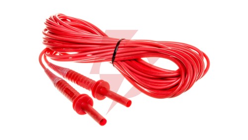 Przewód pomiarowy 10m czerwony 5kV /wtyki bananowe/ WAPRZ010REBB5K