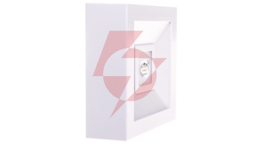 Oprawa awaryjna LED 3W 1h LOVATO N ECO LED 3W (opt. otwarta) jednozadaniowa biała LVNO/3W/E/1/SE/X/WH