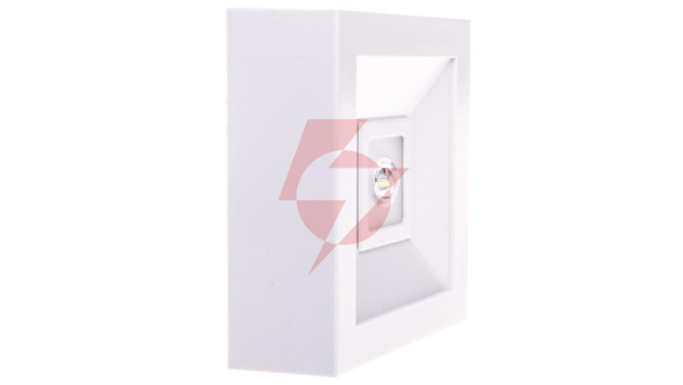 Oprawa awaryjna LED 3W 1h LOVATO N ECO LED 3W (opt. otwarta) jednozadaniowa biała LVNO/3W/E/1/SE/X/WH