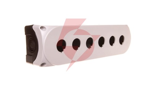 Obudowa kasety 6-otworowa 22mm szara IP67 LPZP6A8