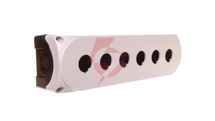 Obudowa kasety 6-otworowa 22mm szara IP67 LPZP6A8