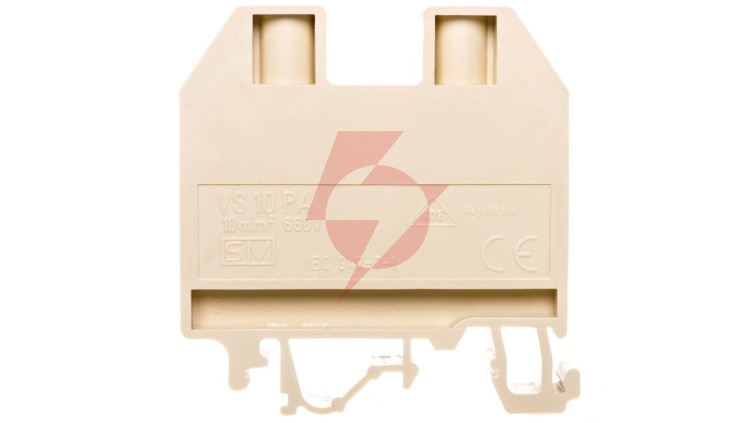 Złączka szynowa gwintowa 10mm2 beżowa VS 10 PA 003901101
