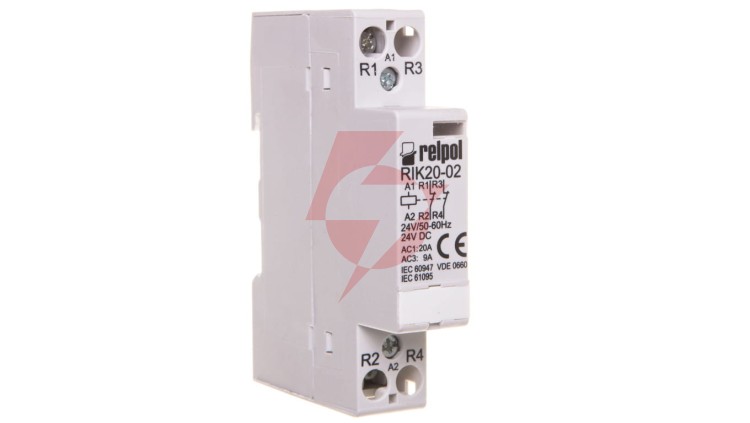 Stycznik modułowy 20A 0Z 2R 24V AC RIK20-02-24 2608179