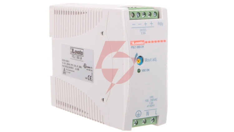 Zasilacz impulsowy 24VDC 2,5A 60W, wejście 100-240VAC PSL106024