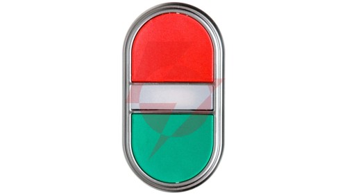 Przycisk dwuklawiszowy czerwono/zielony z podświetleniem z samopowrotem LPCBL7113