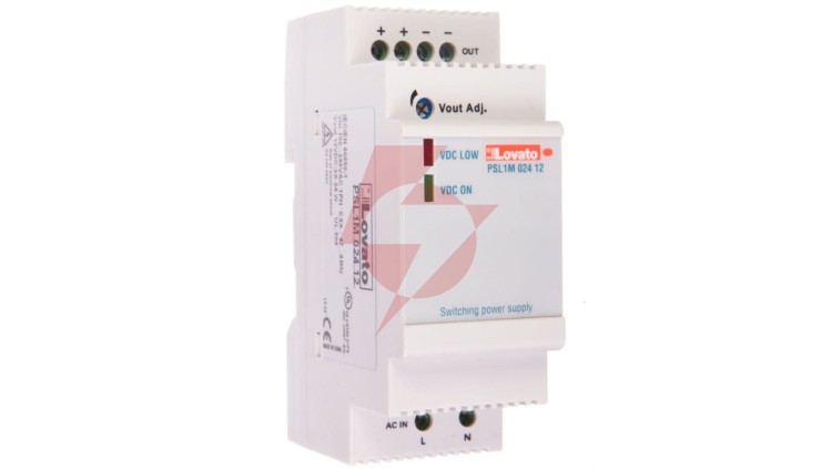 Zasilacz impulsowy modułowy 12VDC 2A 24W, wejście 100-240VAC PSL1M02412