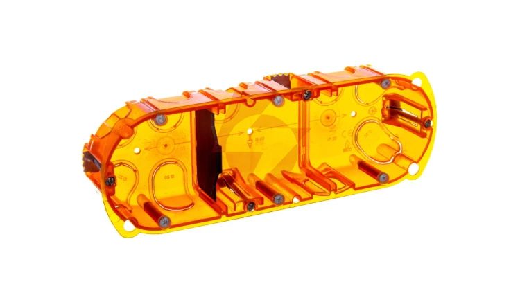 Puszka uniwersalna 214mm 72x40mm potrójna pomarańczowy Batibox 080103
