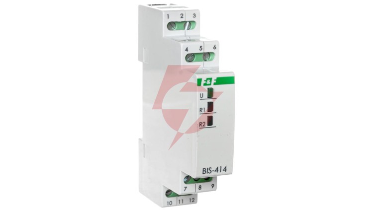 Przekaźnik impulsowy sekwencyjny 1P 24V AC/DC 8A BIS-414-24V