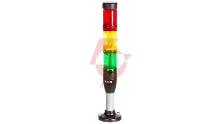 Kolumna sygnalizacyjna 24V AC/DC światło stałe czerwona/żółta/zielona SL4-100-L-RYG-24LED 171296
