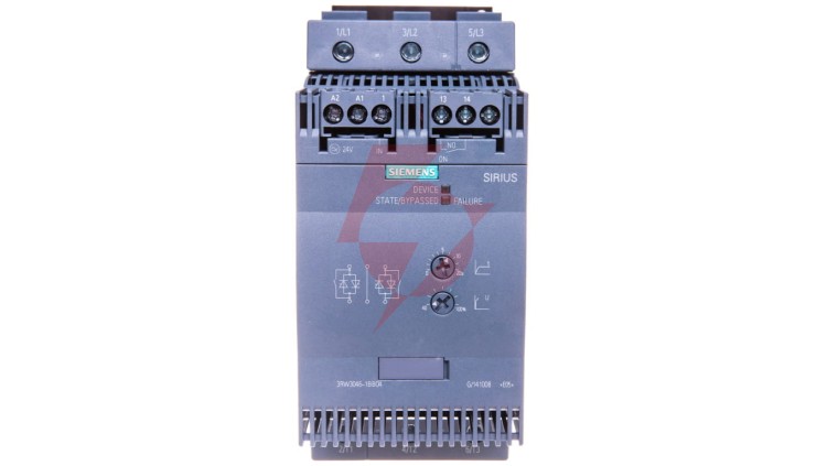 Softstart 3-fazowy 200-480VAC 80A 45kW/400V Uc=24V AC/DC S3 3RW3046-1BB04