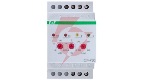Przekaźnik kontroli napięcia 3-fazowy 1P 10A 150-210/230-260V AC CP-730