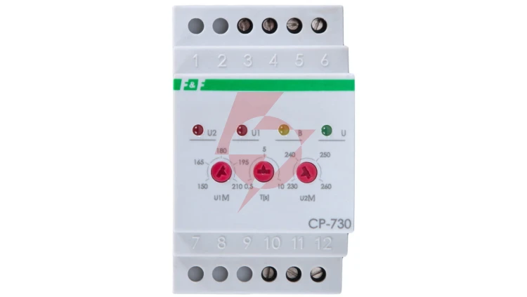 Przekaźnik kontroli napięcia 3-fazowy 1P 10A 150-210/230-260V AC CP-730