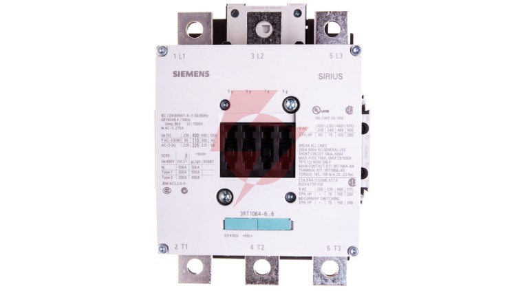 Stycznik mocy 225A 3P 220-240V AC 2Z 2R S10 3RT1064-6AP36