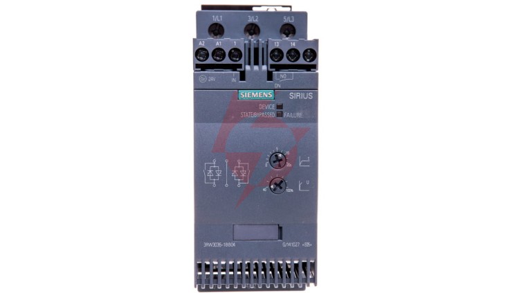 Softstart 3-fazowy 200-480VAC 45A 22kW/400V Uc=24V AC/DC S2 3RW3036-1BB04