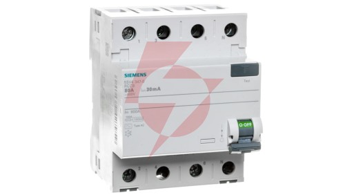 Wyłącznik różnicowoprądowy 4P 80A 0,03A Typ AC 30mA 400V SENTRON 5SV4347-0
