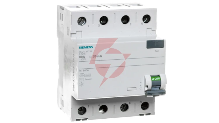Wyłącznik różnicowoprądowy 4P 80A 0,03A Typ AC 30mA 400V SENTRON 5SV4347-0