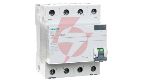 Wyłącznik różnicowoprądowy 4P 63A 0,03A Typ AC 30mA 400V SENTRON 5SV4346-0