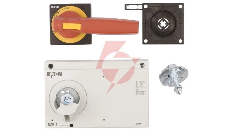 Napęd drzwiowy czerwono-żółty z blokadą NZM4-XTVDVR 266618