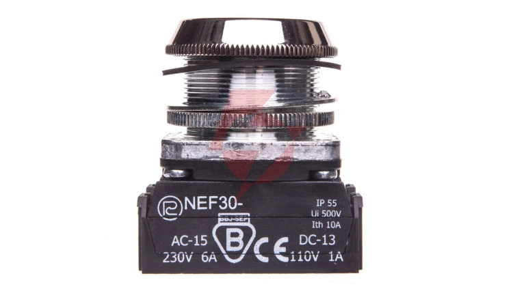 Przycisk sterowniczy 30mm czarny 2Z z samopowrotem W0-NEF30-K 2X S