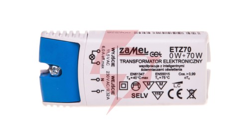Transformator elektroniczny 230/11,5V 0-70W ETZ70 LDX10000043