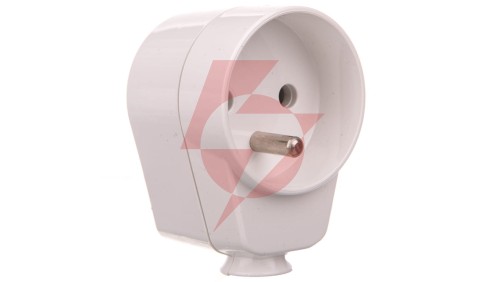 Gniazdo wtyczkowe 16A 2P+Z 230V IP20 AWA-GK biały 51.40