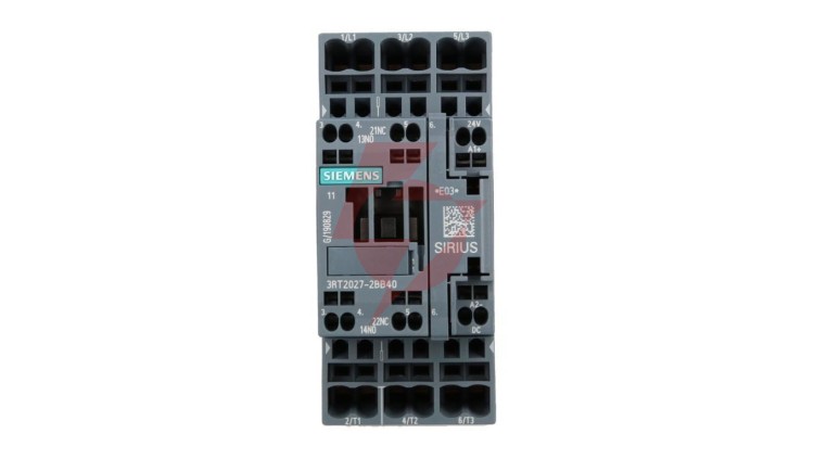 Stycznik mocy 32A 3P 24V DC 1Z 1R S0 3RT2027-2BB40