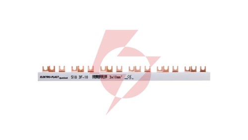 Szyna łączeniowa 3P 63A 10mm2 widełkowa (18mod.) 3F S18 3F-10 45.188
