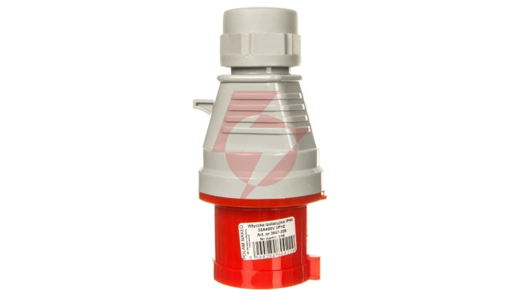Wtyczka izolacyjna przenośna 32A 400V 4P IP44 /szybkozłączne/ 3647-326
