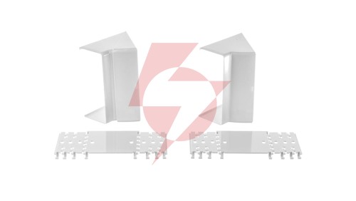 Simon Connect Regulowany kąt wewnętrzny Cabloplus 130x55mm czysta biel