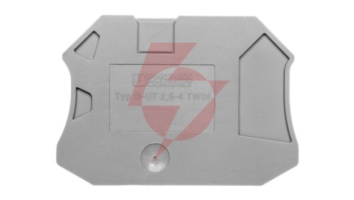 Pokrywa zamykająca 2,2x57,8x47,5mm szara D-UT 2,5/4-TWIN 3047141