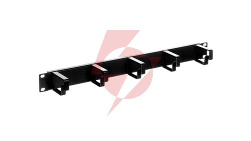 Organizator kablowy 19 cali 1U W/40xG/60 czarny DN-97602