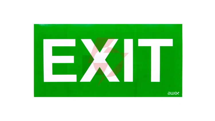 Piktogram PD28 150x300 EXIT logo awex (ISO7010)