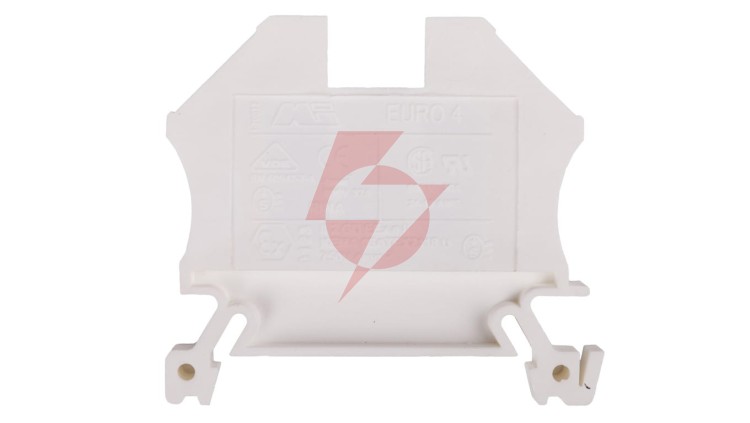 Złączka szynowa 2-przewodowa 4mm2 biała EURO 43409WT