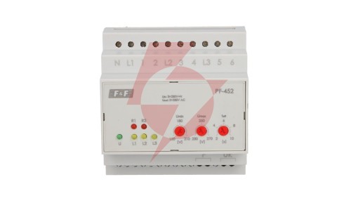 Automatyczny przełącznik faz z wyjściem napięcia fazowego 400V/2x230V+N PF-452