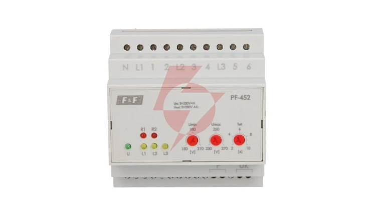 Automatyczny przełącznik faz z wyjściem napięcia fazowego 400V/2x230V+N PF-452