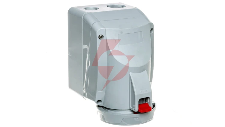 Gniazdo stałe 5P 32A 400V czerwone IP67 P17 TEMPRA PRO 555459