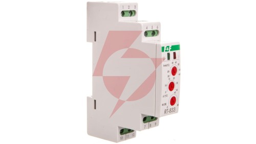 Regulator temperatury z regulacją wentylatora 12-24V DC na szynę RT-833