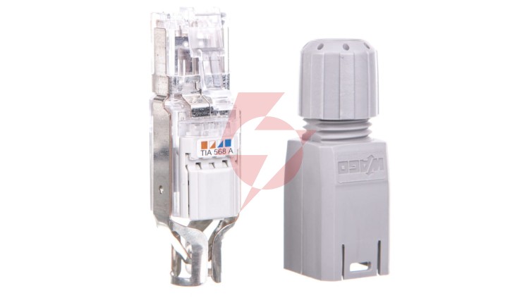 Wtyczka sieci obiektowej ETHERNET RJ45 U/UTP kat.5e IP20 750-975