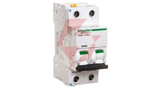 Wyłącznik nadprądowy 1P+N C 4A 10kA AC iC60H-C4-1N Acti9 A9F07604
