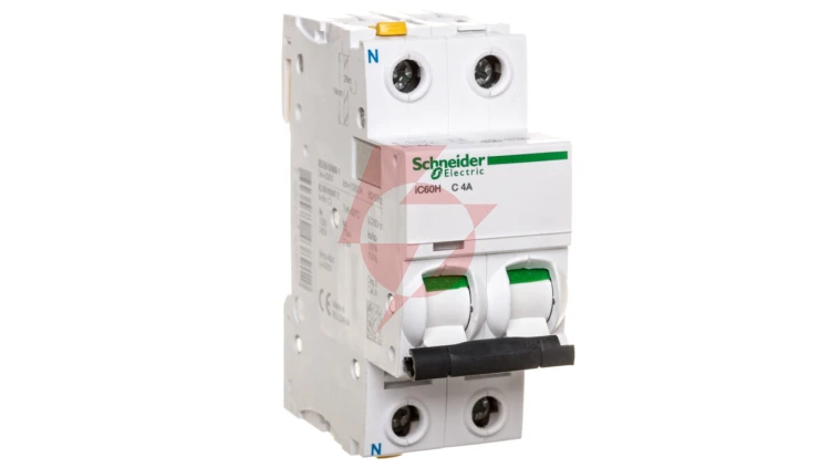 Wyłącznik nadprądowy 1P+N C 4A 10kA AC iC60H-C4-1N Acti9 A9F07604